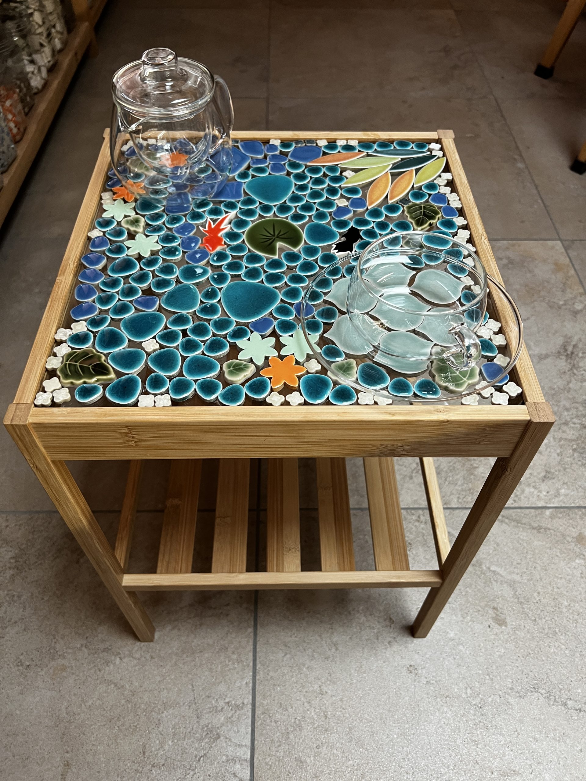 新品　タイルテーブル　ポエム　592S 新品タイルテーブルポエム592S